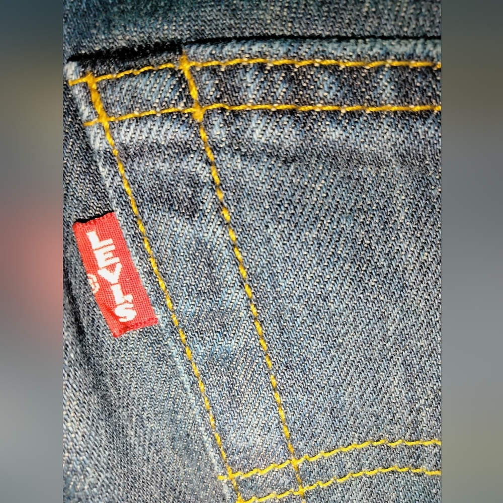 Levi's 511 (Size 36W/30L) Men's Premium Medium Wash Rare (Big E) Denim Jeans - Picture 10 of 12